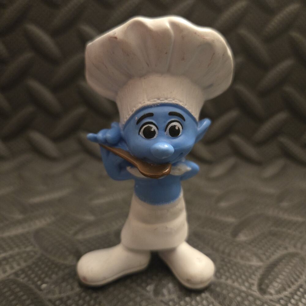 2011 McDonald's Happy Meal Chef Smurf PVC Figure Toy